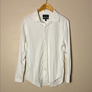 BONOBOS Men Medium Short Athletic‎ Fit Long Sleeve Button Up Shirt Golf Gorpcore